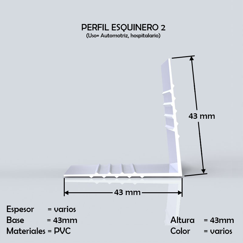 Angulares Pvc Angulos de plastico PVC, Plastic Extrusion and Thermoforming